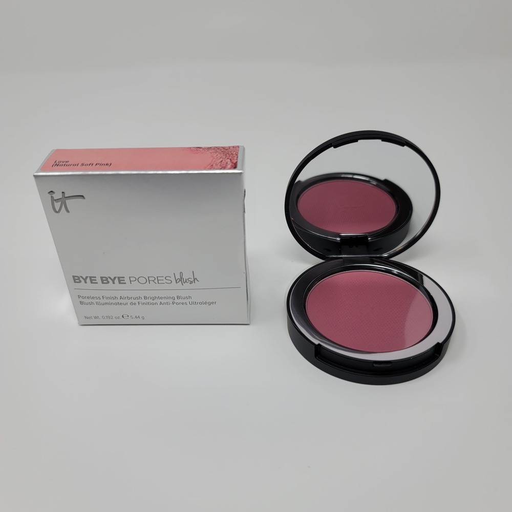 IT Cosmetics Bye Bye Pores Airbrush Blush 0.192 oz‎ Love Natural Soft Pink New